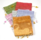 Beaded Organza Bag, 4.25